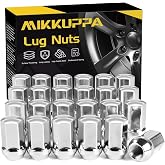 MIKKUPPA M14x1.5 Lug Nuts 24PCS, Replacement for Chevy GMC Buick OEM Wheel | Chrome Closed End One-Piece Nut, Replacement for Chevy Silverado Suburban Tahoe, GMC Sierra 1500 Yukon, Buick Cadillac Dodge