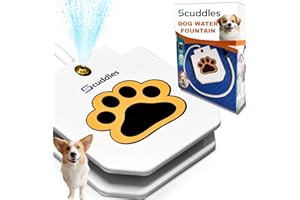 SCUDDLES Upgraded Outdoor Dog Sprinkler Toy - Dog Fountain Easy Activated Dog Water Fountain, Premier Copper Valve Set VS Plastic