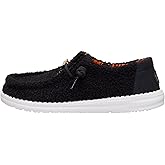 HEYDUDE Women’s Wendy Black Cat | Halloween Shoes for Women, Cozy Sherpa Slip-On Loafers with Cute Cat Ears & Face | Lightweight Comfortable Casual Fall Footwear for Women & Girls