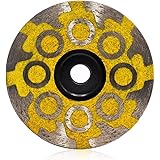 YIJING 4" Diamond Cup Wheel Resin Diamond Grinding Wheel Medium Grit with Thread 5/8“-11 for Grinding Stone Concrete and Tiles…
