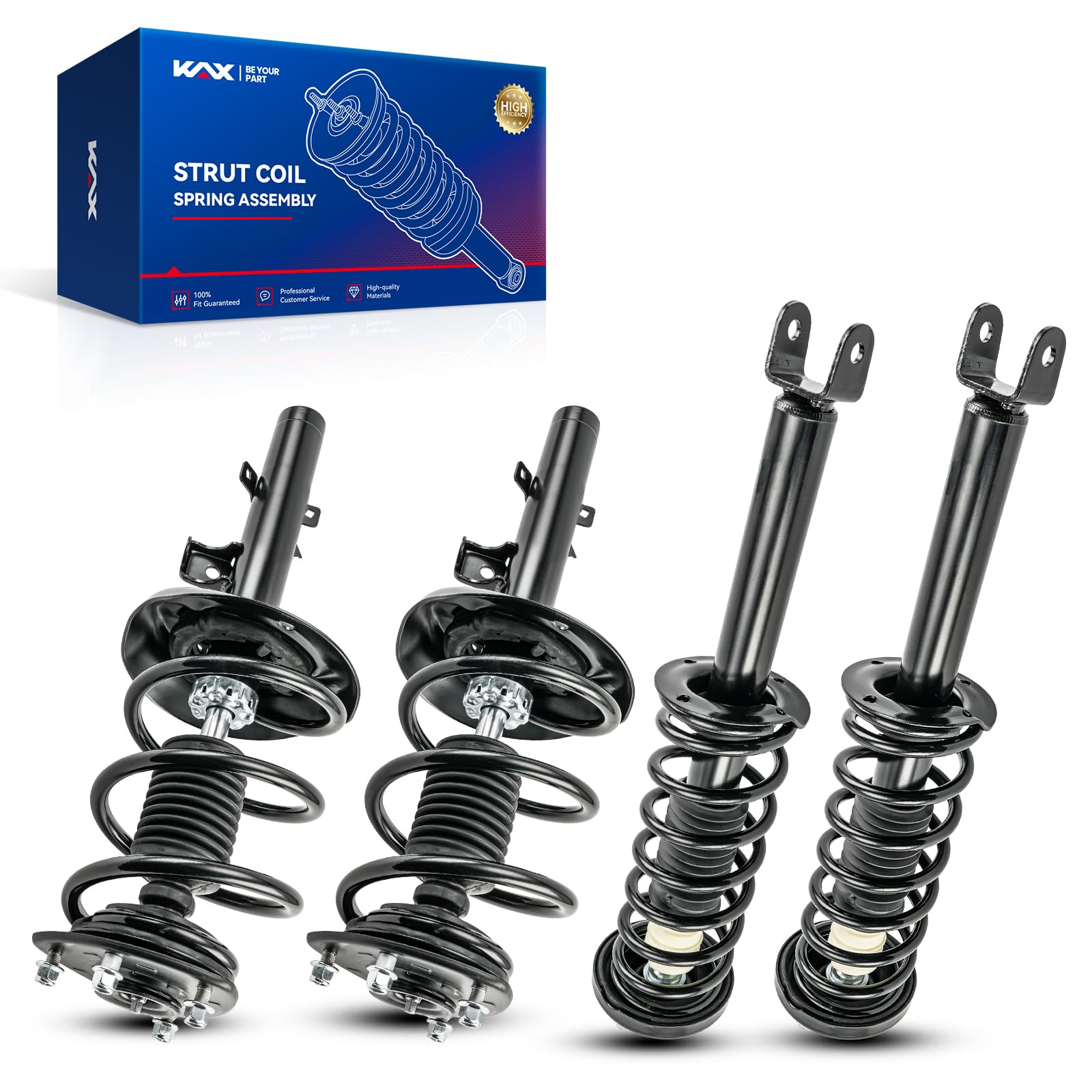 Photo 1 of KAX Front Rear Struts for Honda 2013 2014 2015 2016 2017 Accord 2.4L Front Rear Shocks Quick Complete Struts Assembly with Coil Spring Set of 4, Replace 172970 172971 172984 * 2