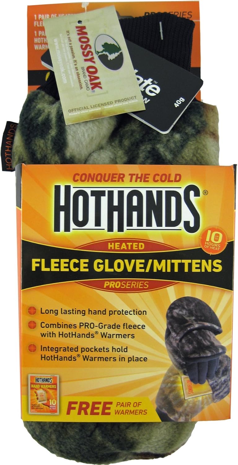 Heatmax Heated Fleece Mittens: Sports & Outdoors