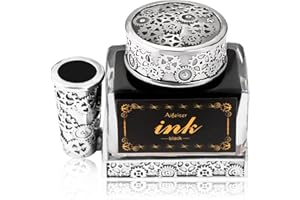 AIFEITER Calligraphy Ink Pen Ink Black,15ml Black Ink,2-in-1 Pen Holder Ink,Suitable for quills Quill Pen dip Pen Calligraphy Pen Drawing Pen,Carbon Free Ink for pens