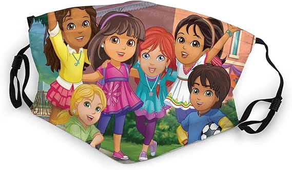 Dora The Explorer Anime Merchandise Cute Pattern Face Mask for Children ...