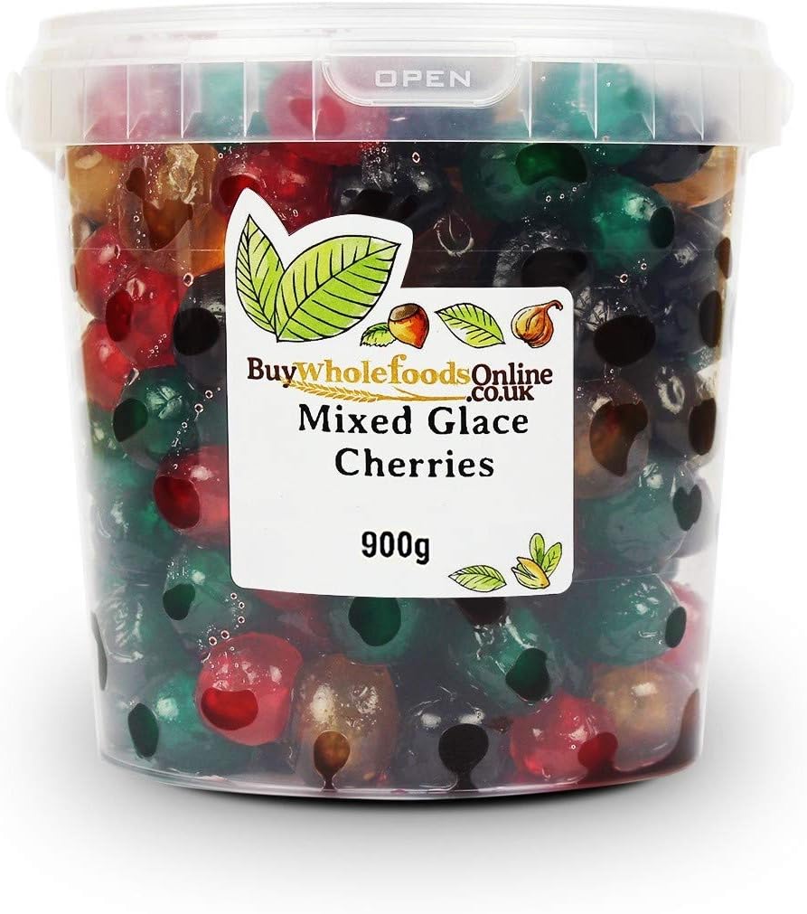 Glace Cherry Medley (Four Colours) 900g (Buy Whole Foods Online Ltd