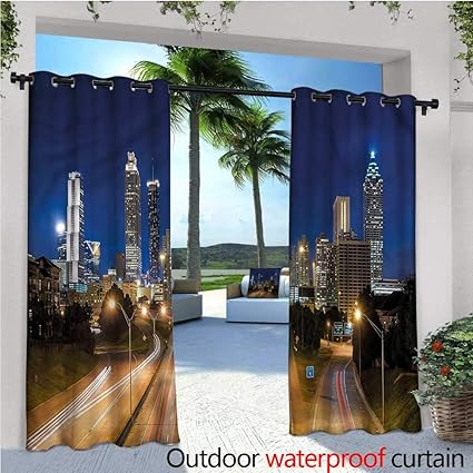 Amazon Com Warmfamily Urban Outdoor Blackout Curtains Atlanta