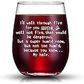 JERIO Sister Gifts from Sister - Christmas Birthday Gift for Sisters - Funny Best Sisters Gifts For Soul friend, I'd Walk Through Fire For You Siste