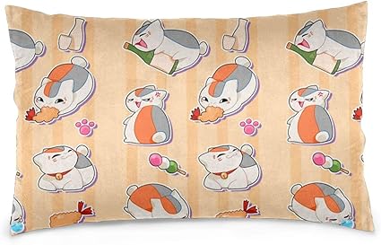 Amazon ニャンコ先生 にゃんこ先生 枕カバー 抱き枕カバー だきまくらカバー 抱きまくらカバー 優しい肌触り インテリア お手入れ簡単 1枚 おしゃれ 子供 男性 女性 50 75ｃｍ枕用 枕カバー ピローケース オンライン通販