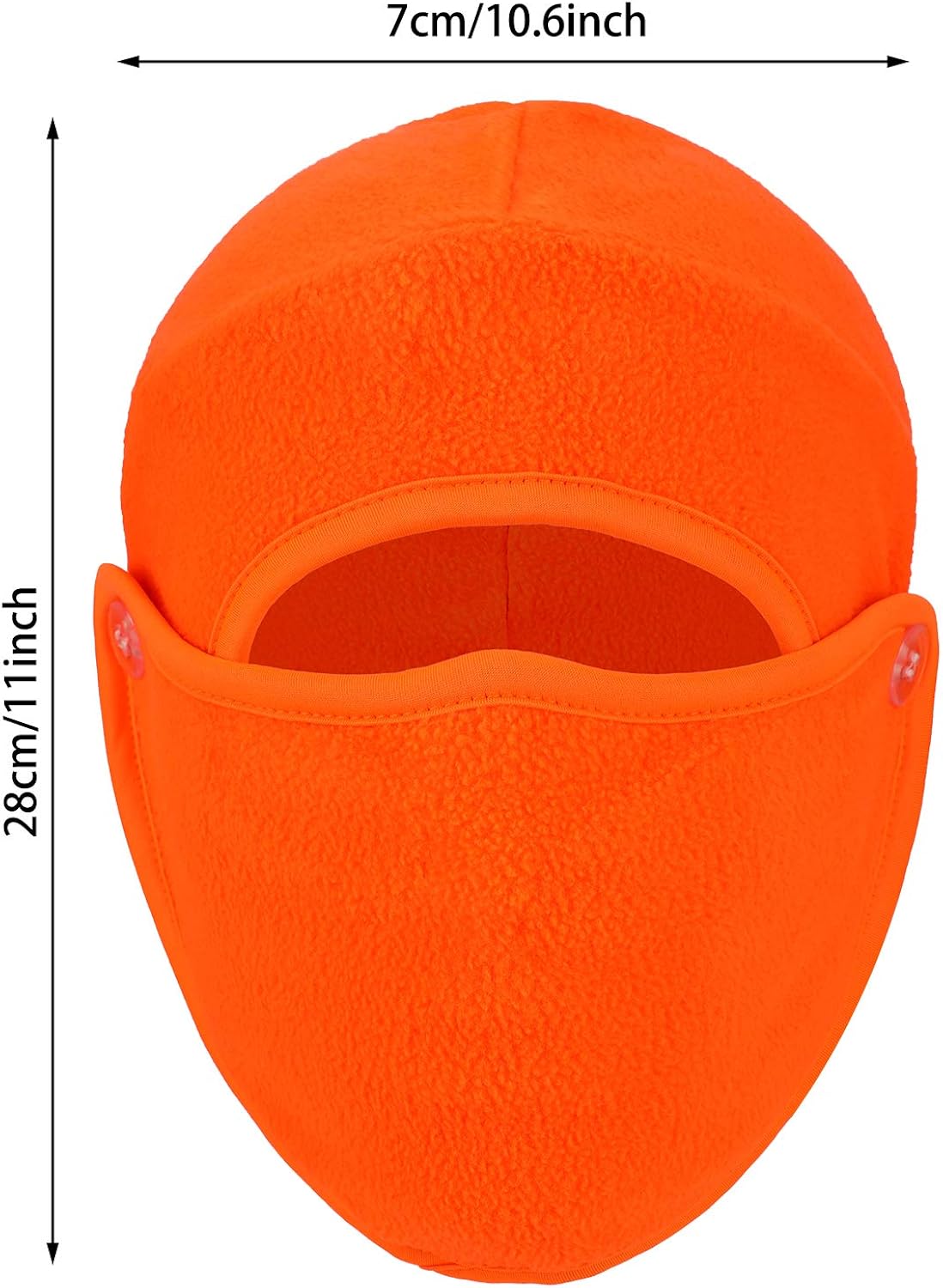 Geyoga 2 Pieces 2 in 1 Men's Hat Balaclava with Face Covering Warm Winter Cold Weather Headgear for Men Women (Fluorescent Orange) at  Women’s Clothing store