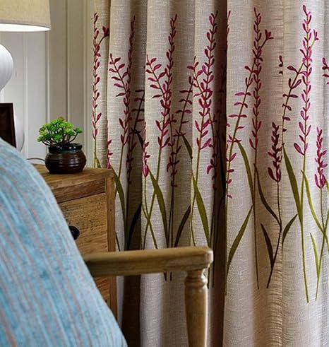 Buy Embroidered Curtains Leaves Curtains For Living Room Linen