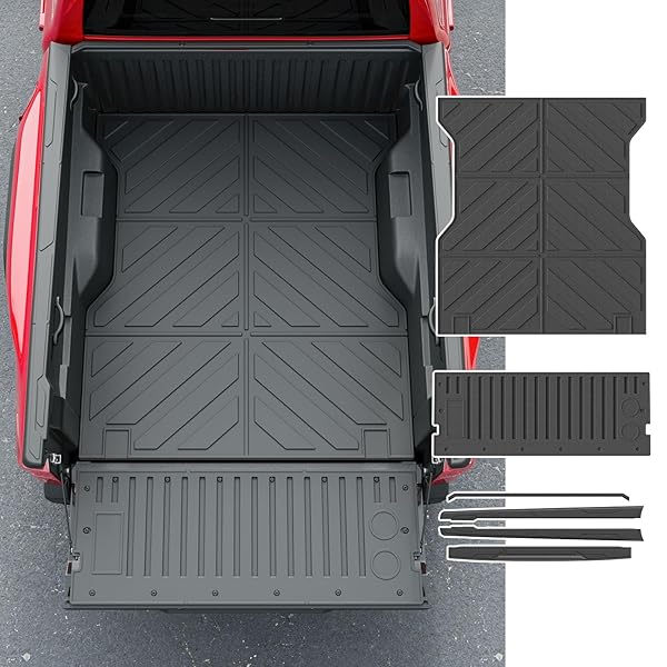 POWOQ 5FT TRUCK BED MAT COMPATIBLE WITH 2024-2026...