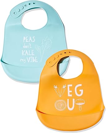 hudson baby silicone bibs