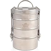 4 Tier Indian-Tiffin Stainless Steel Small to Medium Tiffin Lunch Box