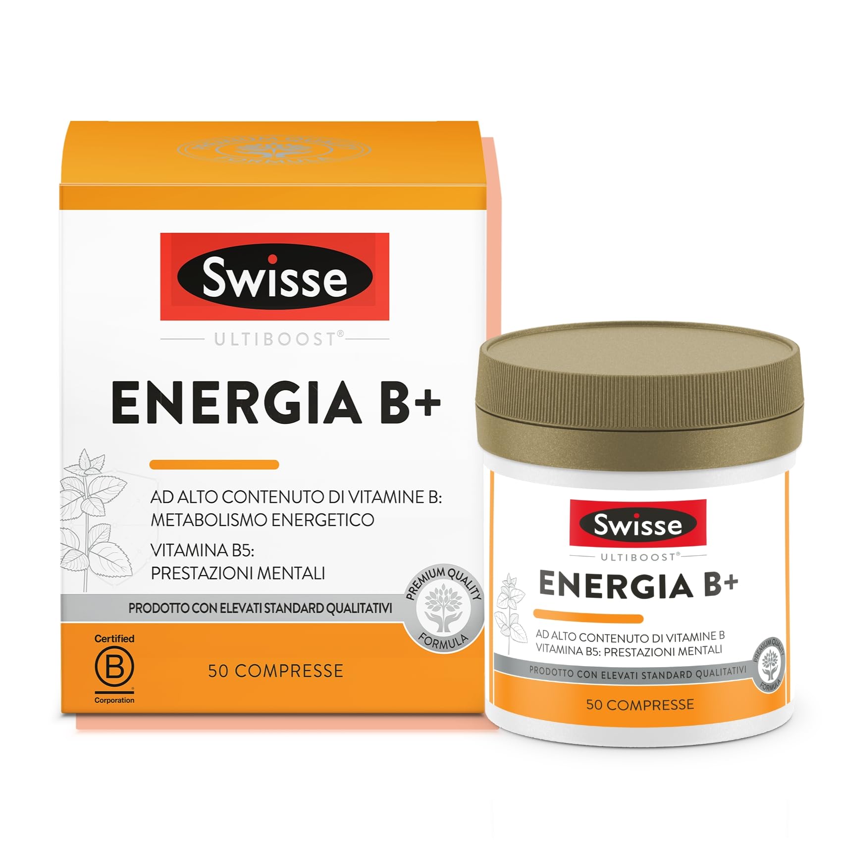 Swisse Energia B+ Integratore Alimentare, 50 compresse