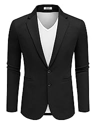 COOFANDY Men's Casual Knit Blazer Suit Jacket