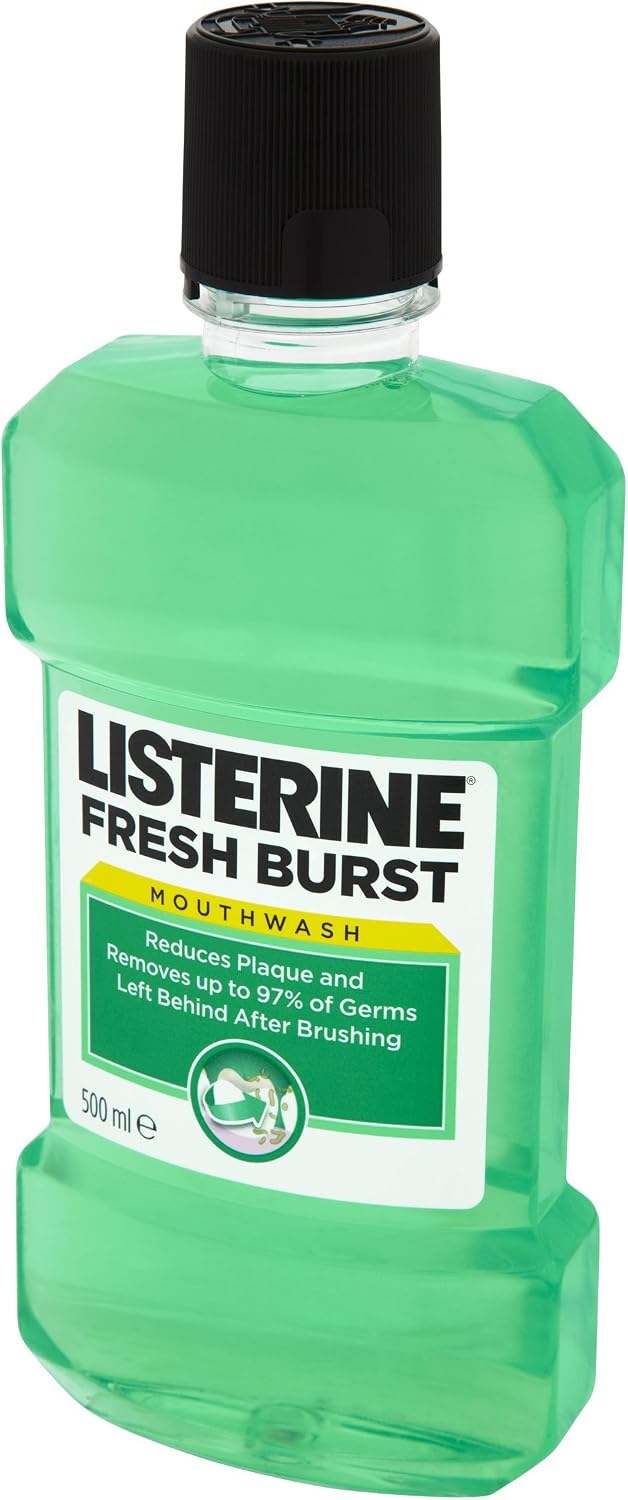 Listerine Fresh Burst Mouthwash, 500ml, 500 ml (Pack of 1) - Image 5