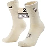 Juclise Alpaca Wool Micro Crew Hiking Socks Midweight Moisture Wicking Anti-blister Cushioned