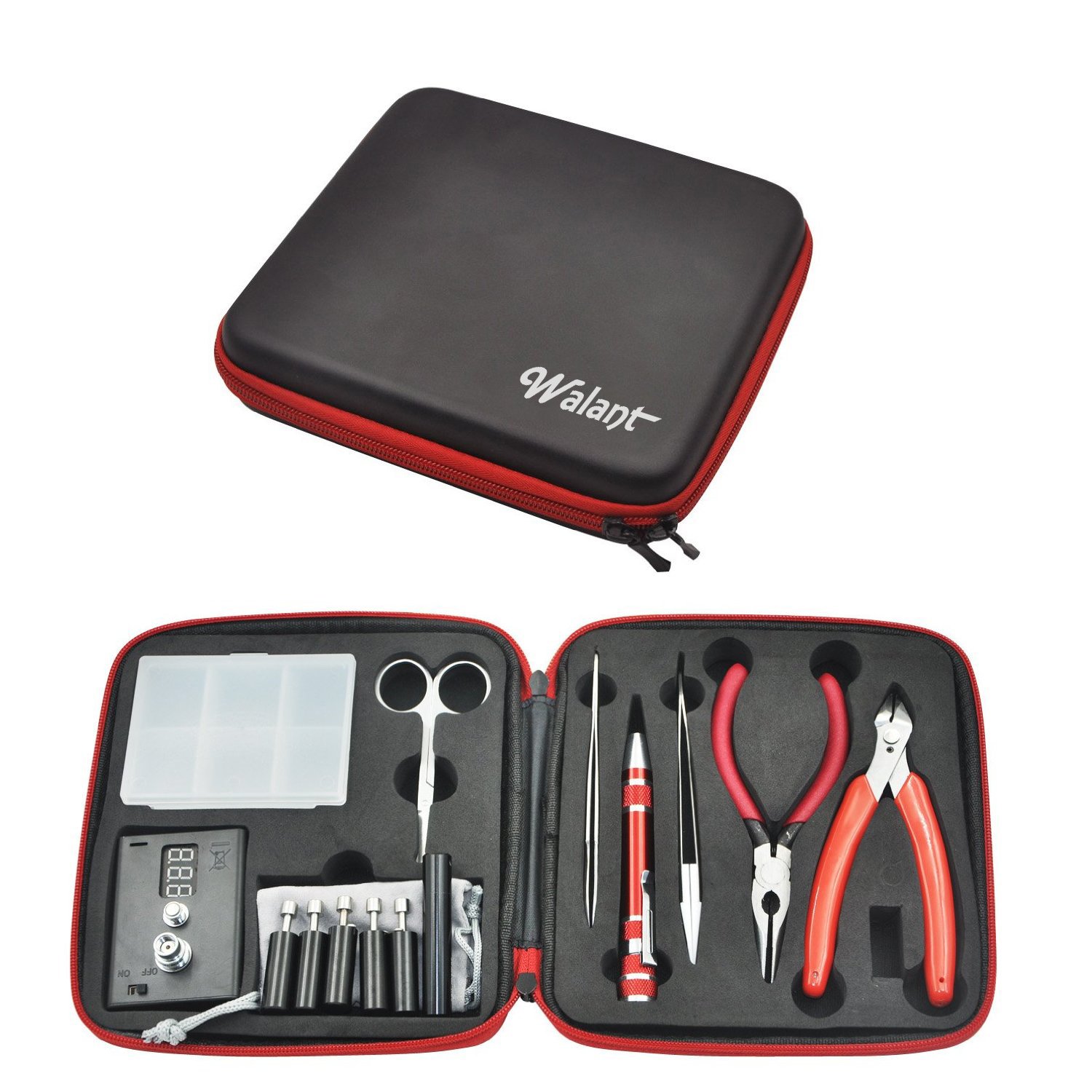 Walant Coil Complete Kit Vape Tool Kit Diy 5 In 1 Jig Pe Box Tool Set Black 25 715yTOkKySL