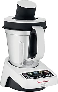 Moulinex HF4041 Volupta Multifunktionsküchenmaschine (1000 Watt, 1,5 l Nutzkapazität) weiß/Dunkelgrau