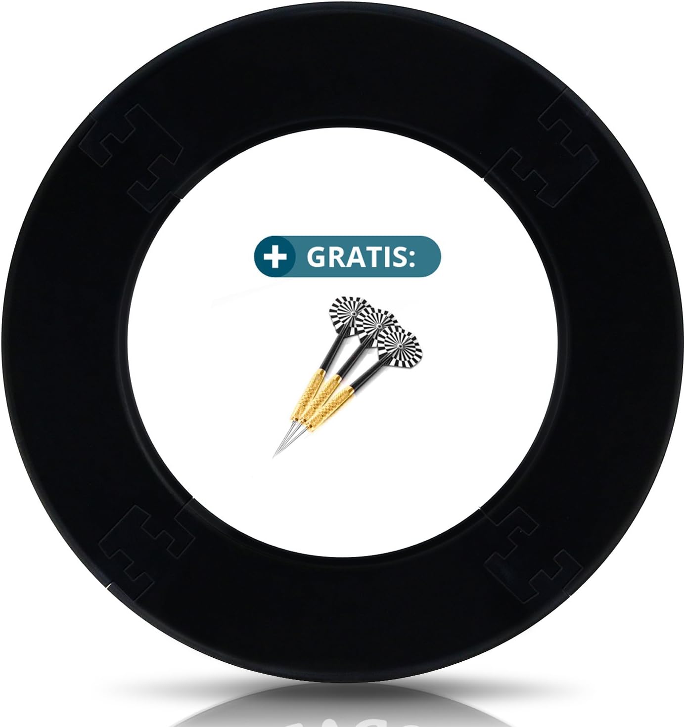 ProDarts Dart Board Surround for All Brands – Dartboards – Darts Collection – Ring Stable Border – Wall Protection For The Dartboard Without Additional Mounting – Professional Look