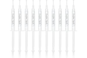 LUCKIN SMILE 10 * 3ML Teeth Whitening Gel Refill, 44% Carbamide Peroxide Suitable for Sensitive Teeth Whitening, 60 Whitening Treatments, Teeth Whiteners Used in Conjunction with Teeth Whitening Kit