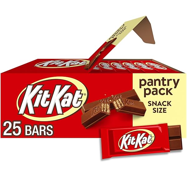 KIT KAT MILK CHOCOLATE WAFER SNACK SIZE, CANDY...