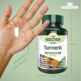 Nature's Aid Turmeric 8200mg High Potency 60 Capsules Vegan Non-GMO view 3