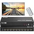 MT-VIKI Video Wall Controller 3x3, HDMI Video Wall Support UHD 4K Input & 1080P Output for 9 TV Splicing Display, 9 Channel Video Wall Processor
