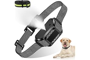 PQJDFX Collar with 5 Adjustable Sensitivity Beep Vibration Spray Bark Collar for L/M/S Citronella Dog Collar0815