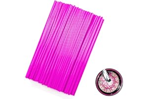 72Pcs Universal Spoke Skins Cover - Ovelur Wheel Spoke Wraps Skins Pipe Trim Decoration Protector For Motorcycle Dirt Bike Yamaha Harley Suzuki(Purple)