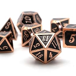 DND Dice Set, D&D Polyhedral Dice Metal HNCCESG for