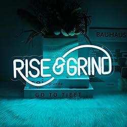 Rise & Grind Neon Sign Hustle LED Neon Signs for