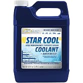 Star Brite Star-Cool Premium Synthetic PG Engine Coolant - 64 OZ (033264) | Propylene glycol engine coolant &amp; antifreeze with POAT additives. Protects against boilover, freezing, corrosion, and leaks.