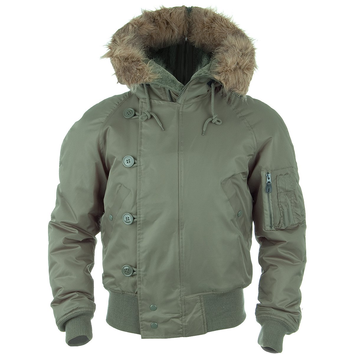 Mil Tec N2b Flight Jacket Olive Size Xl Shops Outerwear