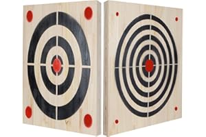 FYANER Heavy Wooden Axe Throwing Target & Flying Knife Throwing Target with Handles