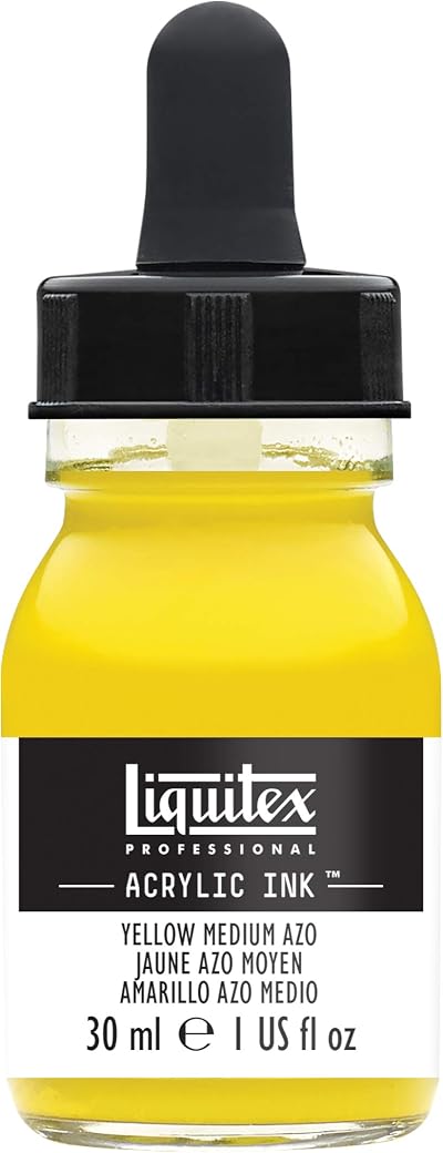 Liquitex 4260412 Liquid Professional Acrylic Paint Ink 30 ml Medium Yellow Azo