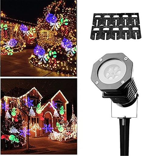 Proiettore Led Luci Natalizie.Led Proiettore Luci Natale Drillpro 10 Patterns Luci Di Paesaggio Proiettore Di Illuminazione Impermeabile Lampada Proiezione Slides Paesaggio Fiocco Di Neve Spotlight Mostrano Multicolore Per Natale Partito Palcoscenico Festa Giardino Terrazza Parete