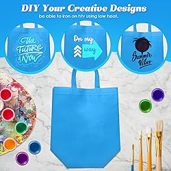 Reginary Reusable Totes Bags - 100 Pcs Non Woven