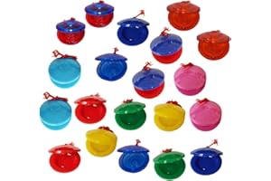 Kokiya 20Pcs Finger Castanets Rhythm Toys Clap Board Hand Percussion Instruments for Kids