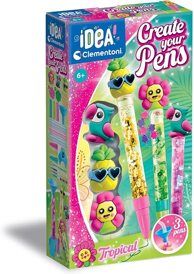 Clementoni Set Idea Small Kit Lab Tropical Creative Pens Girls 6+