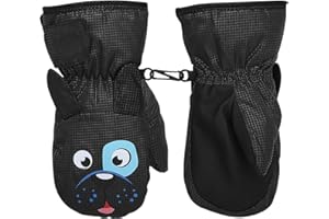 MoKo Toddler Mittens, Ski Kids Mittens, Waterproof & Windproof Mittens for Girls Boys, Winter Snow Gloves
