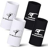 2Pairs Extra Long Gymnastics Wristbands | For Gymnastics Grips, 5.25" x 2.56"/ 2.76", Soft Cotton Wrist Protection for Bar Training, Easy to Wear, for Practice &amp; Class