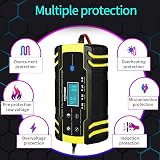 HAUSPROFI 12V/24V 8A Battery Charger 6 Modes LCD Intelligent 3-Stage view 3