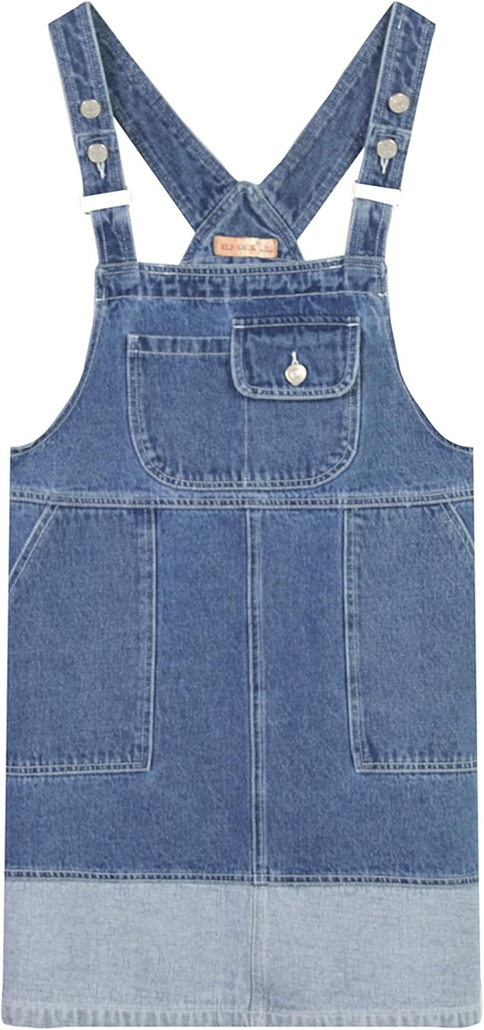 Elf Sacco Donna Salopette Abito Jeans Gonna Salopette Estate Senza Maniche  Linea Jeans Salopette Mini Vestito Salopette Abbigliamento berjaya.edu.my