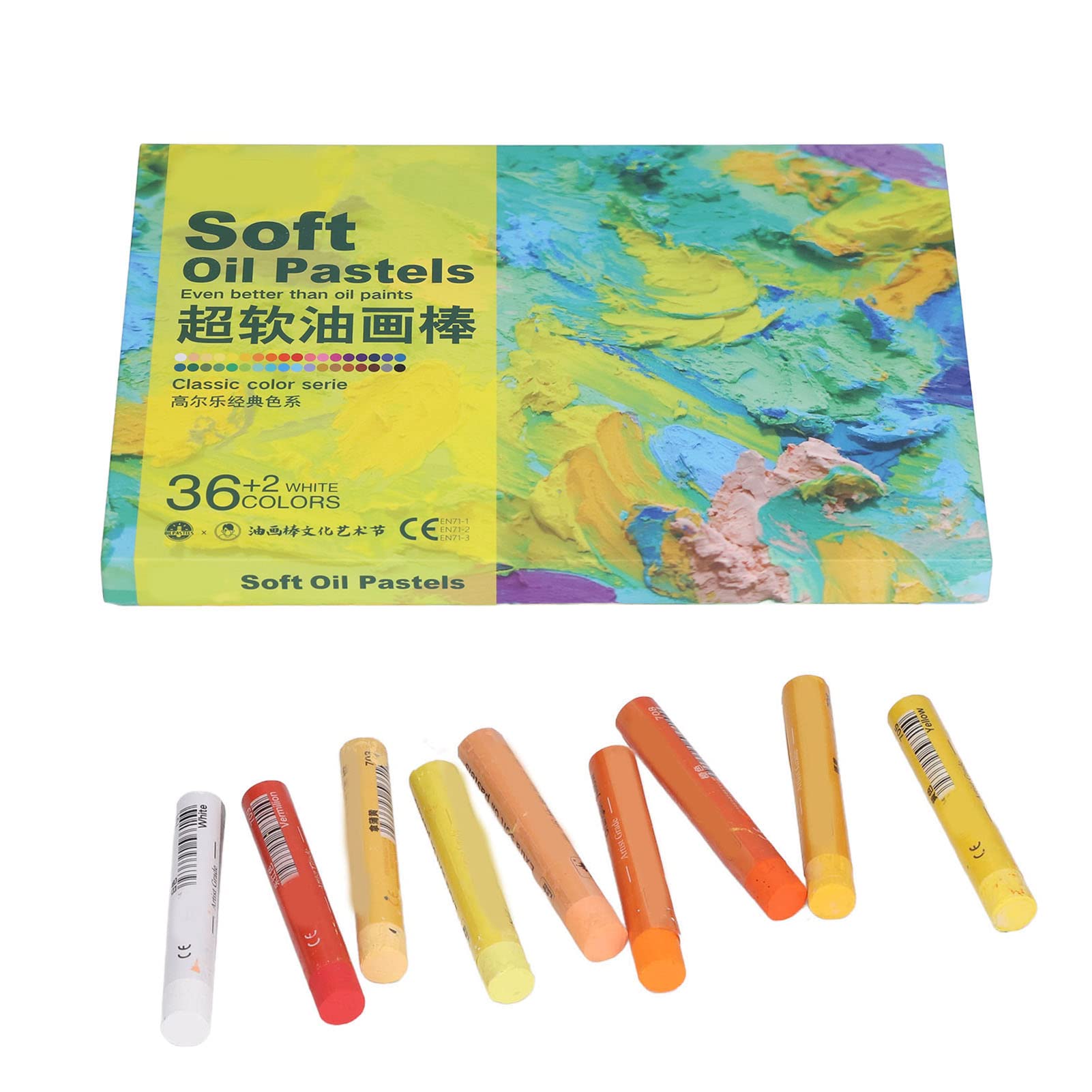 36pcs Oil Pastels DIY Soft Creamy Convenient Practical Art Accessories Professional Painting Soft Oil Pastels(8936ST)