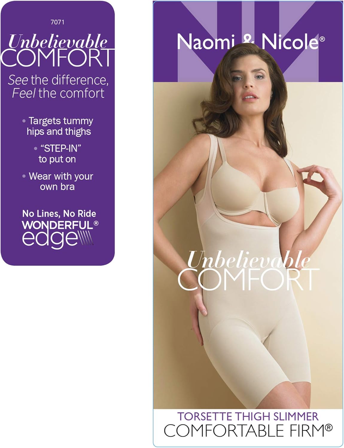 Naomi and Nicole Women's Unbelievable Comfort Thigh Slimming Torsette at  Women’s Clothing store