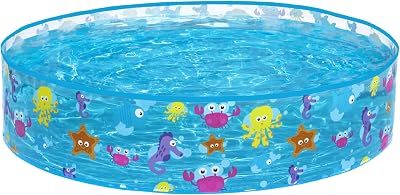Bestway Sea Creature Paddling Pool 48 x 10 Inch Blue Kid's Pool
