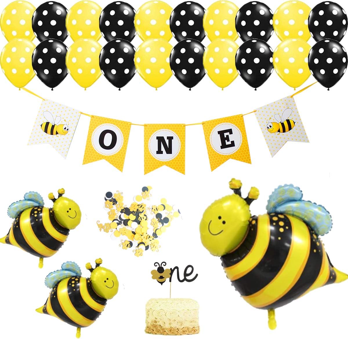 Amazon Com Honey Bee Themed Baby First Birthday Party Decorations