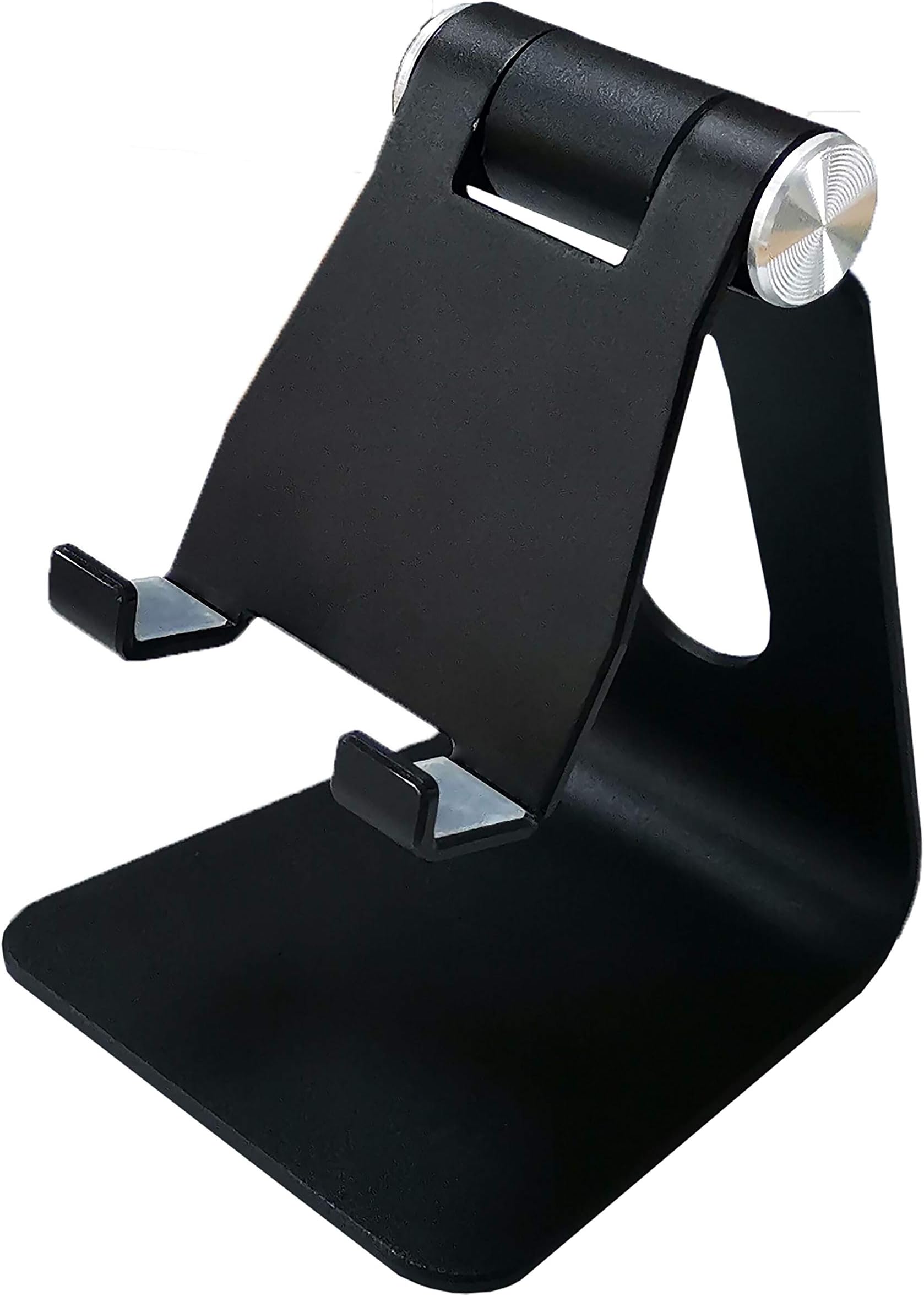 Cell Phone Stand for Desk, Oternal Adjustable Tablet Stand Holder Dock, Compatible with All Smart Phones and Tablet Display, iPhone X XS Max XR 8 7 6 6s Plus 5 iPad 2 3 4 Mini Samsung Huawei (Black)