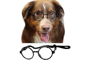 G003 Dog Pet Round Glasses For Photoshoot Prop Costume (20-40lbs)